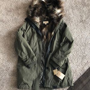Scottish highland winter coat lined with faux fur